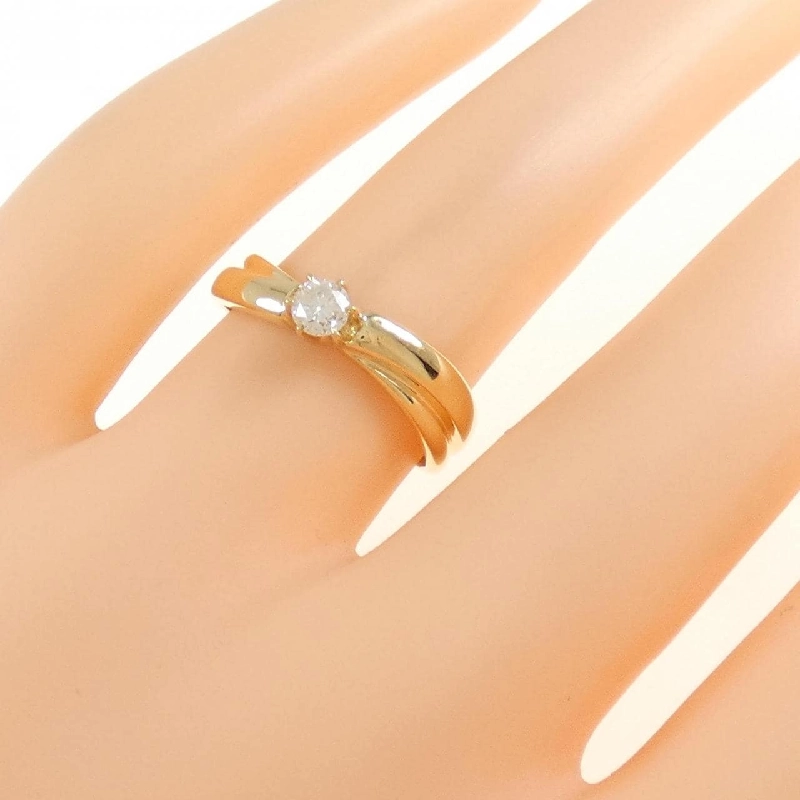 Nhẫn kim cương K18YG 0.20CT 671100