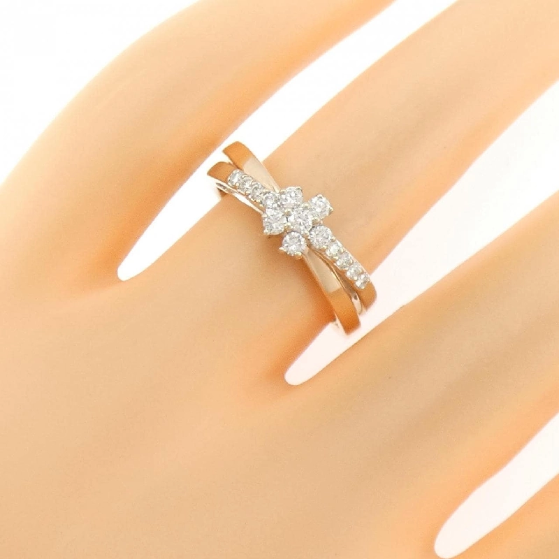 Nhẫn kim cương hoa 750WG/750PG - Hàng hiệu Authentic 851688