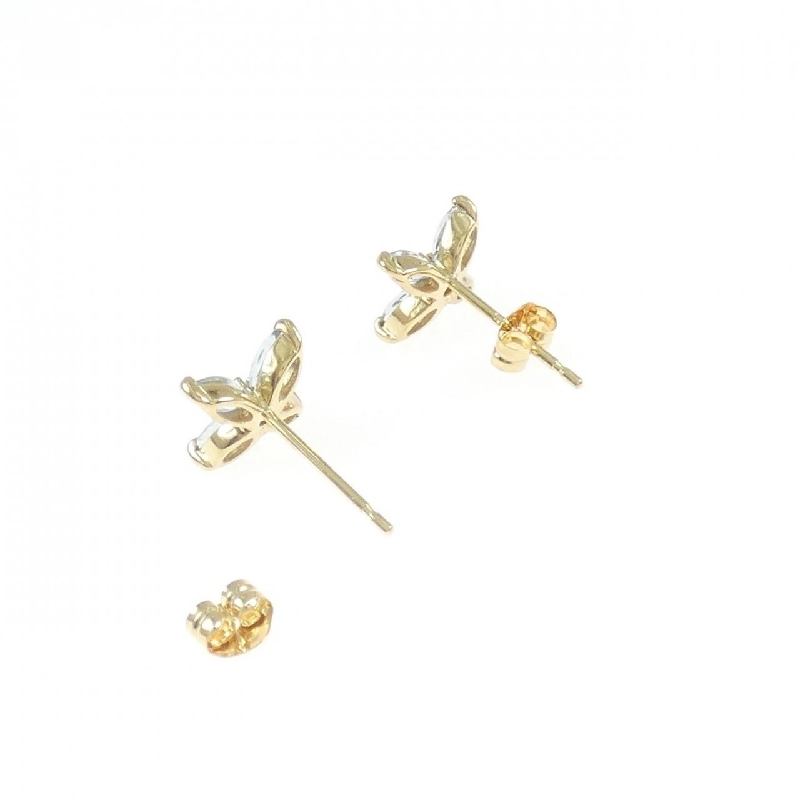 K18YG Hoa Aquamarine Bông Tai - Hàng hiệu Chính hãng 868352