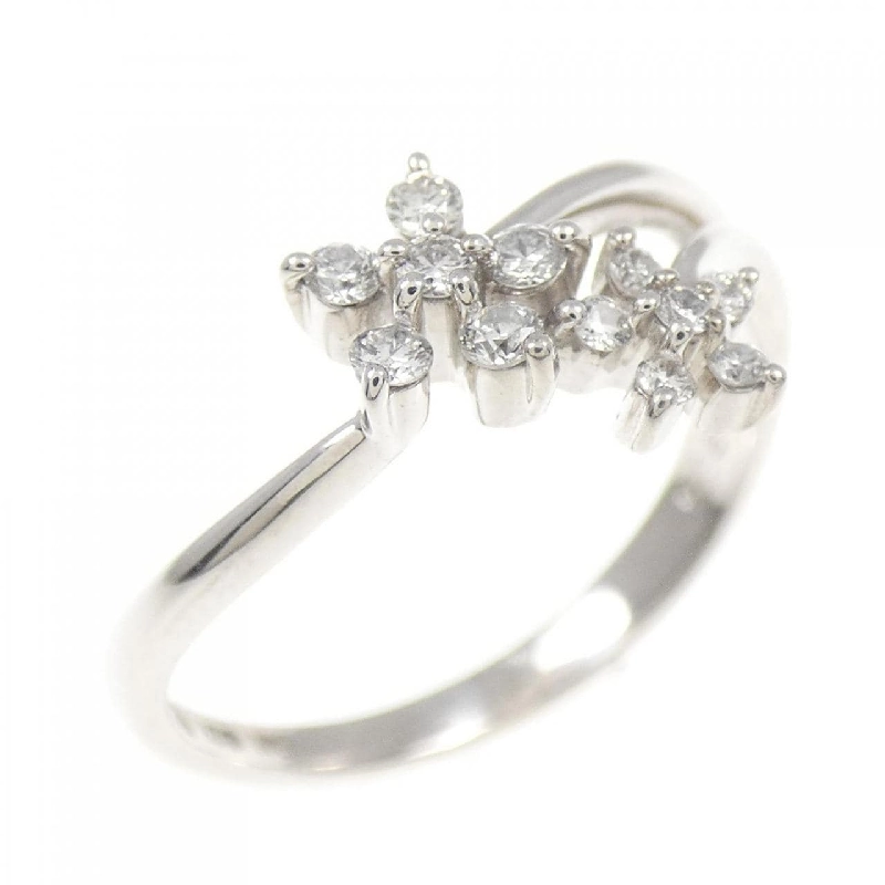 Nhẫn kim cương hoa K18WG 0.15CT - Hàng hiệu Authentic 846859