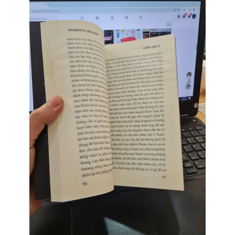 Đêm Chile, Robert Bolano, mới 80% (có vết nước) (TSTK) 34718