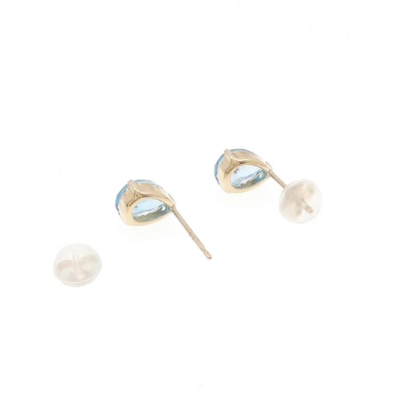 K10YG Blue Topaz Earrings - Hàng hiệu Authentic 868759
