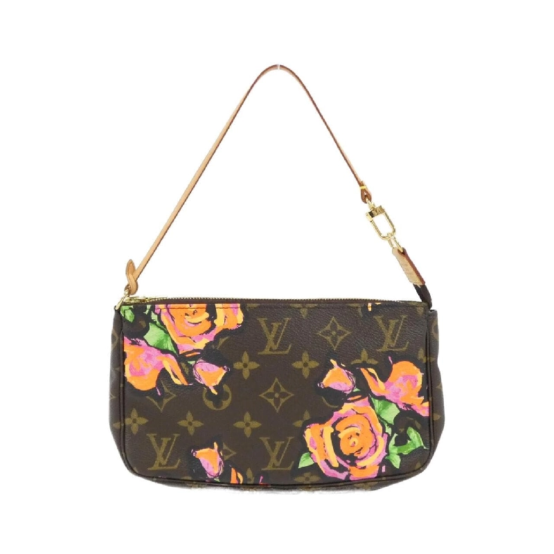 Túi xách Louis Vuitton Monogram Rose (Stephen Sprouse Pochette Accessoires M48615 - Túi phụ kiện hàng hiệu chính hãng 769011