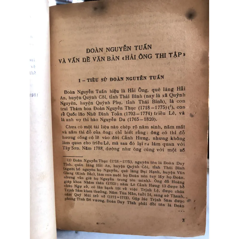 Thơ văn Đoàn Nguyễn Tuấn - Hải ông thi tập - Viện nghiên cứu Hán Nôm 1025585