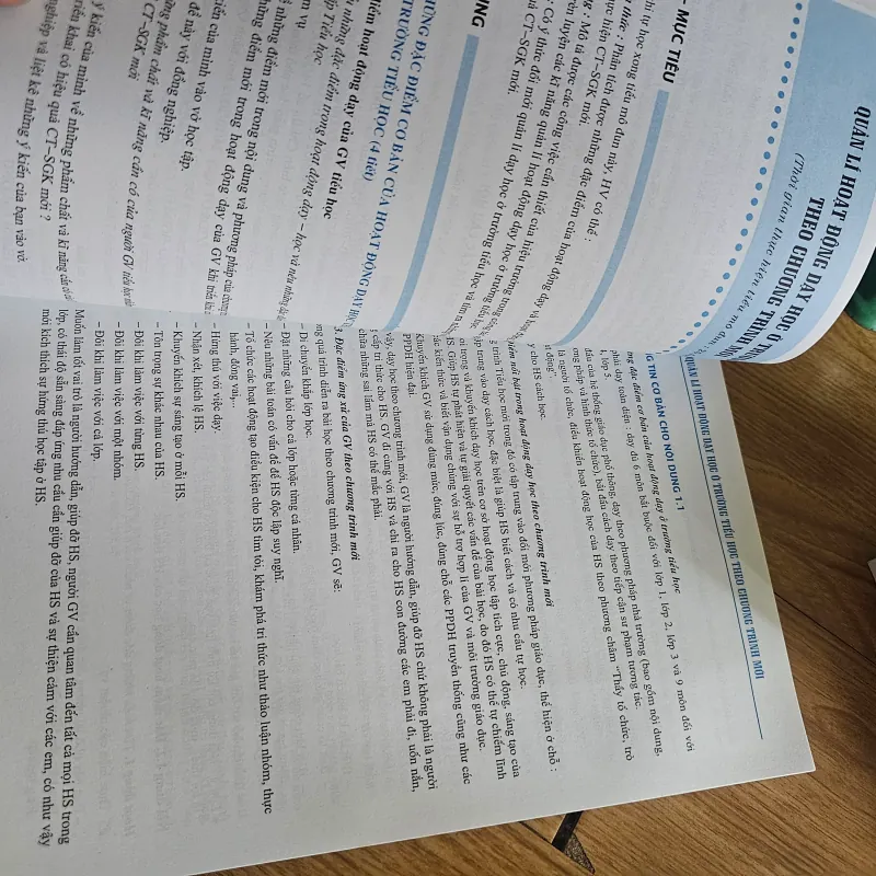 Quản lí chuyên môn ở trường tiểu học theo chương trình và sách giáo khoa mới
 757810
