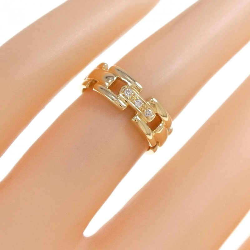 Nhẫn kim cương K18YG 0.03CT 670756