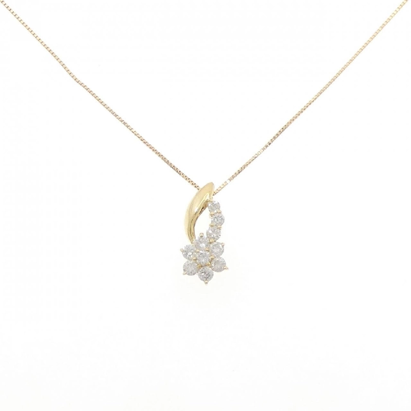 K18YG Hoa Kim Cương Dây Chuyền 0.50CT - Hàng hiệu Chính hãng 863484