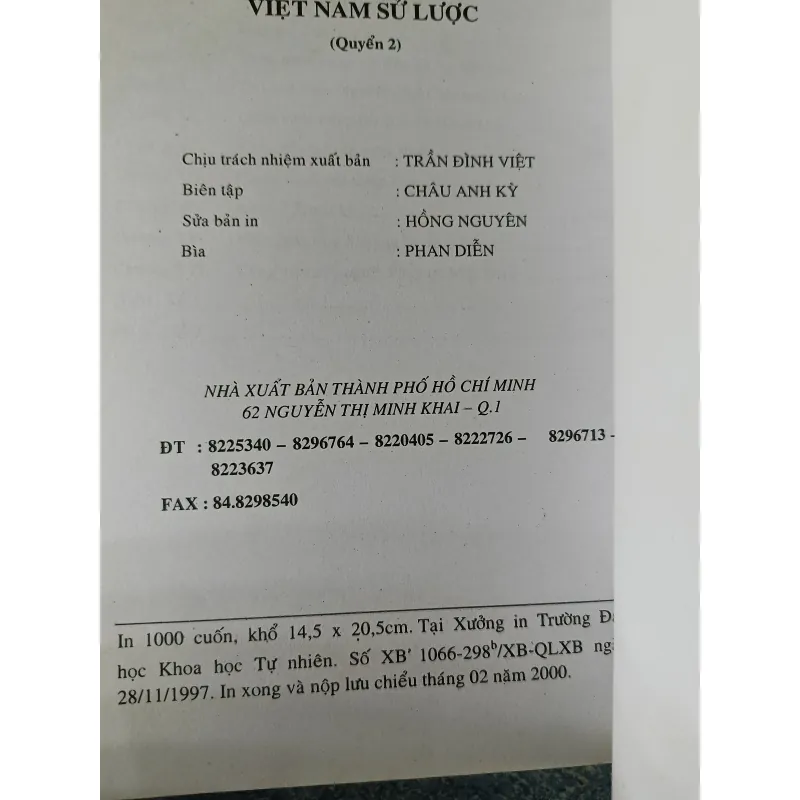 Việt Nam sử lược ( 2 tập) - Trần Trọng Kim 791666