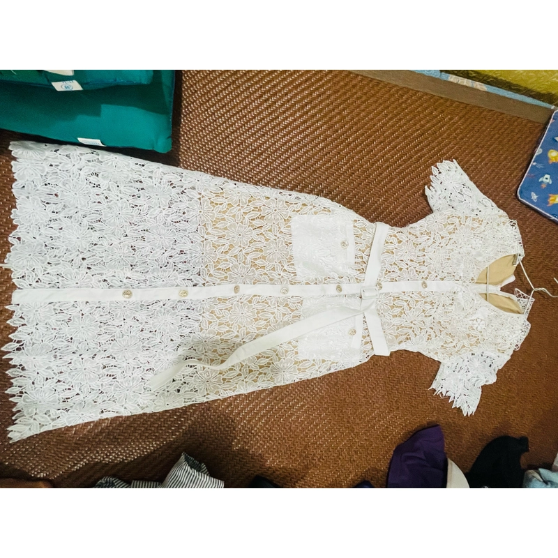 Váy ren màu trắng size M( tương đương S) 496297