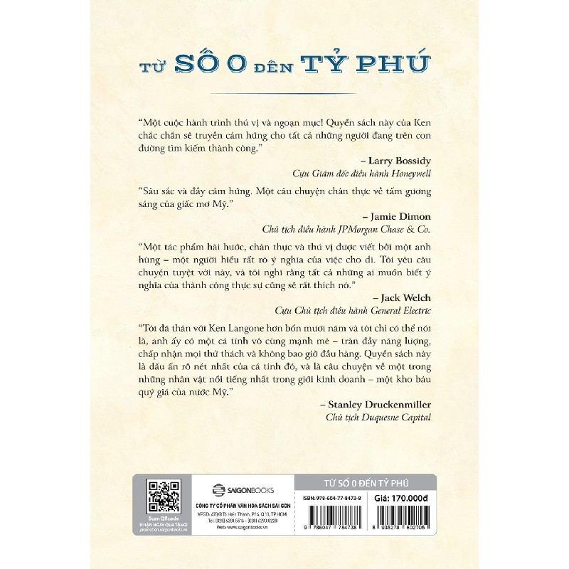 Tự Truyện Ken Langone - Từ Số 0 Đến Tỷ Phú - Ken Langone 138273