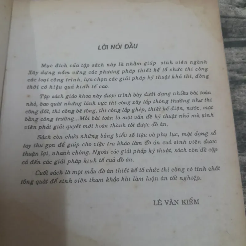 Xây dựng- Thiết kế Tổ chức Thi công xây dựng. T giả Lê Văn Kiểm 733849