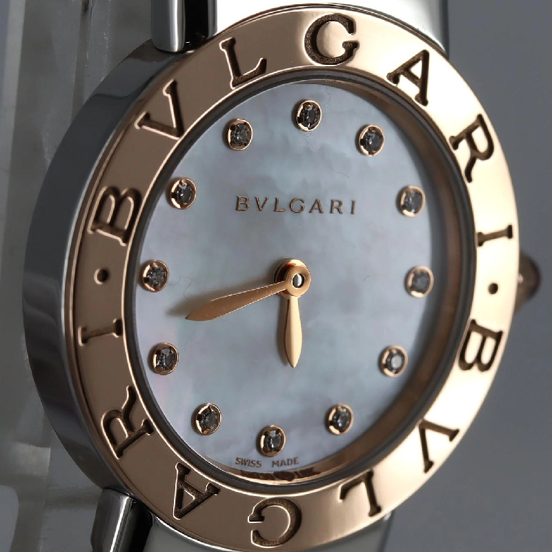 Bulgari Bulgari Bulgari Tubogas PG kết hợp 12P kích thước M BBLP262TSG/BBL262TWSPG/12 SSxPG Quartz - Hàng hiệu Chính hãng 880981