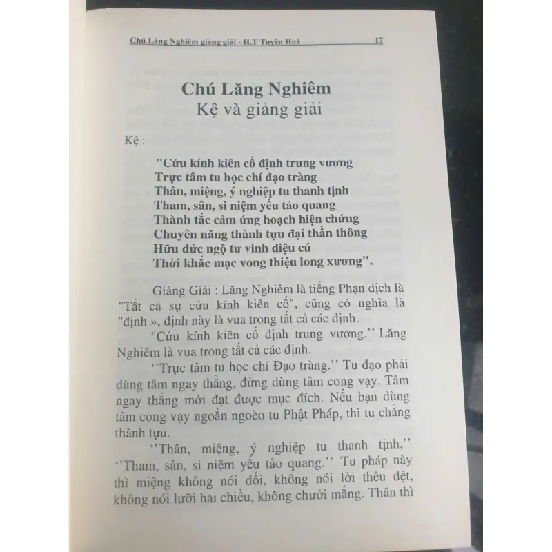 Chú Lăng Nghiêm Kệ và Giảng Giải - HT. Tuyên Hóa mới 90% 712216