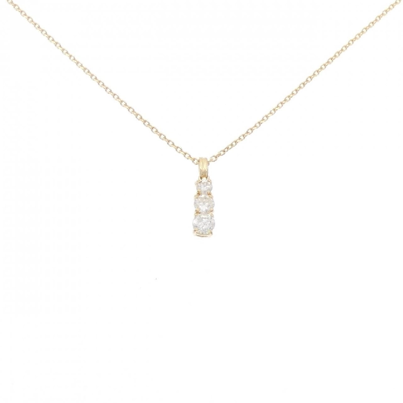 K18YG Ba viên đá kim cương Dây chuyền 0.50CT - Hàng hiệu Chính hãng 862948