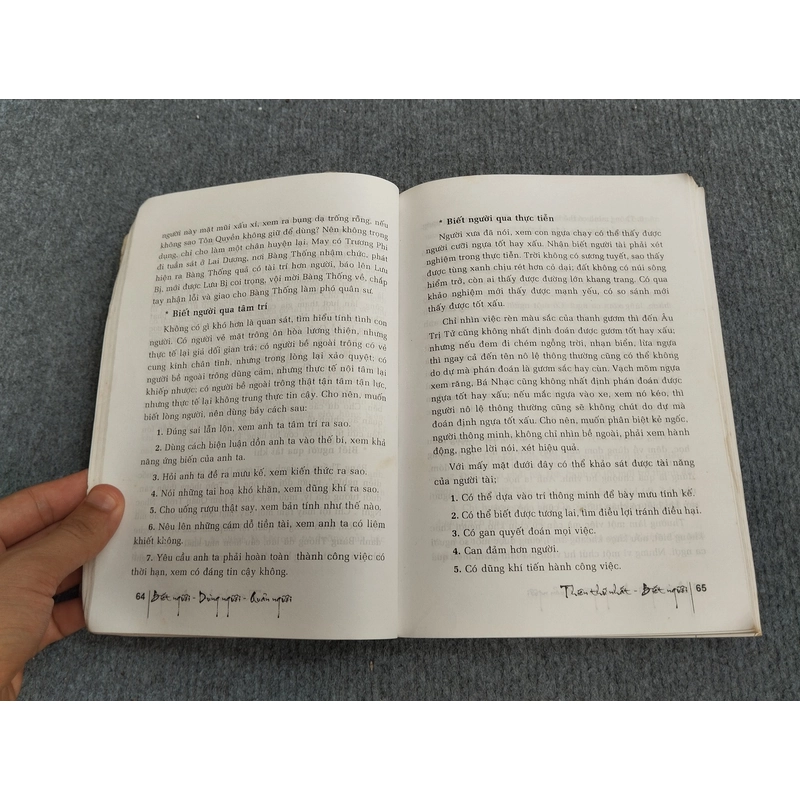 BIẾT NGƯỜI, DÙNG NGƯỜI, QUẢN NGƯỜI 533345