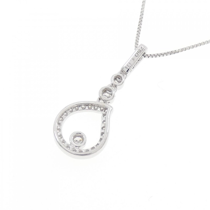 750WG/K18WG Dây chuyền kim cương 0.135CT - Hàng hiệu Authentic 858293