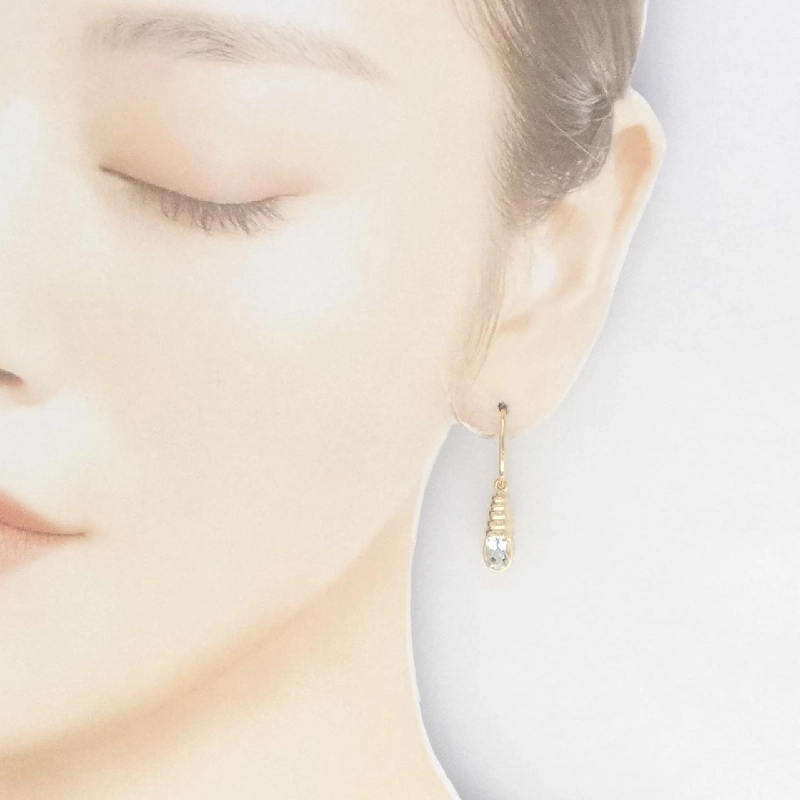 Bông tai Aquamarine 18KYG - Hàng hiệu Authentic 870716