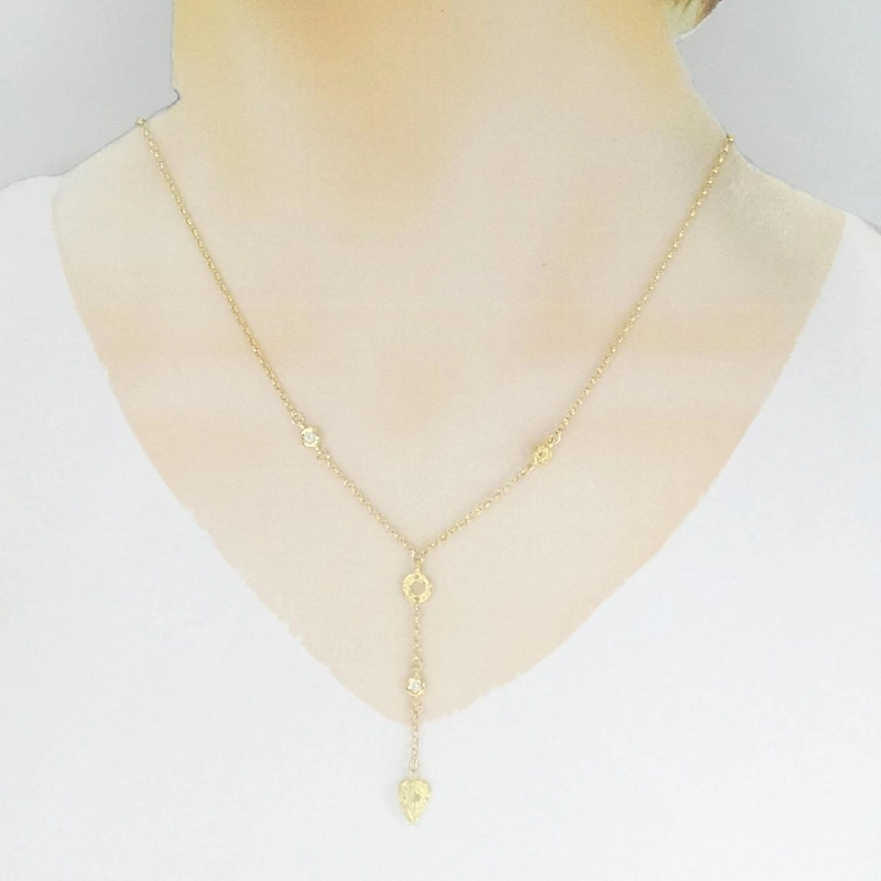 Dây chuyền kim cương K18YG 0.06CT - Hàng hiệu Chính hãng 868212