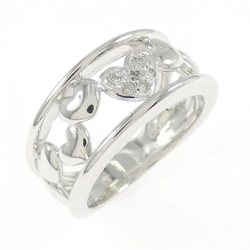 Nhẫn kim cương hình trái tim K18WG 0.04CT - Hàng hiệu Chính hãng 853817