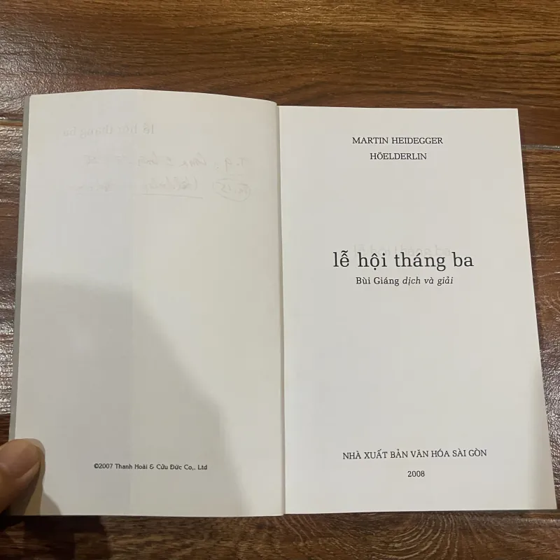 Lễ Hội Tháng Ba - M. Heidegger Hoelderlin( Bùi Giáng dịch & giải)  (7) 928074