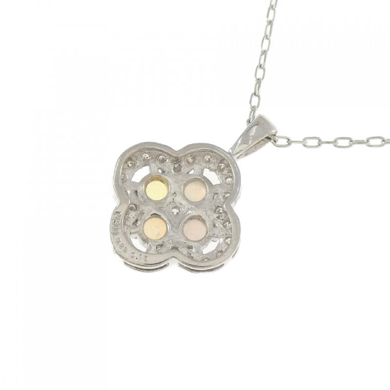 Dây chuyền hoa opal PT900/PT850 0.28CT - Hàng hiệu Authentic 860891