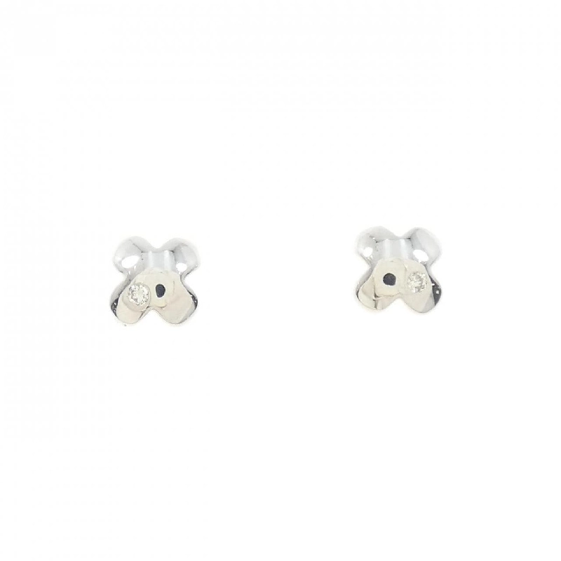 K18WG Bông tai kim cương 0.02CT - Hàng hiệu Chính hãng 870708