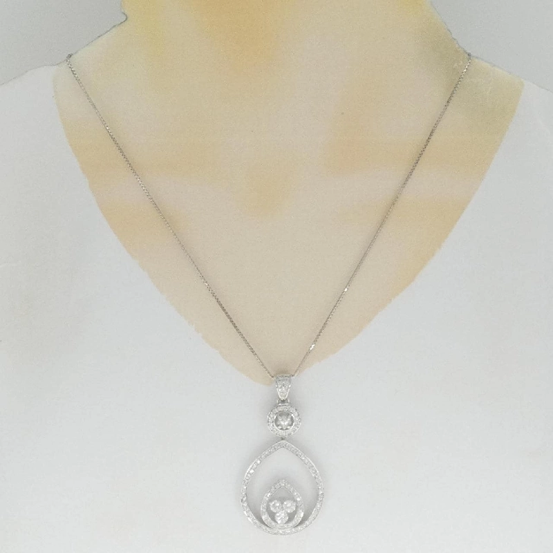 K18WG Dây chuyền kim cương 2.841CT - Hàng hiệu Chính hãng 847657