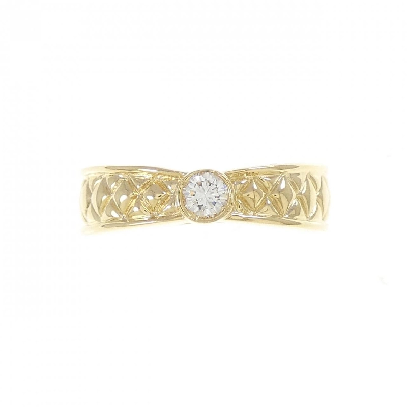 Nhẫn kim cương K18YG 0.15CT - Hàng hiệu Authentic 852222