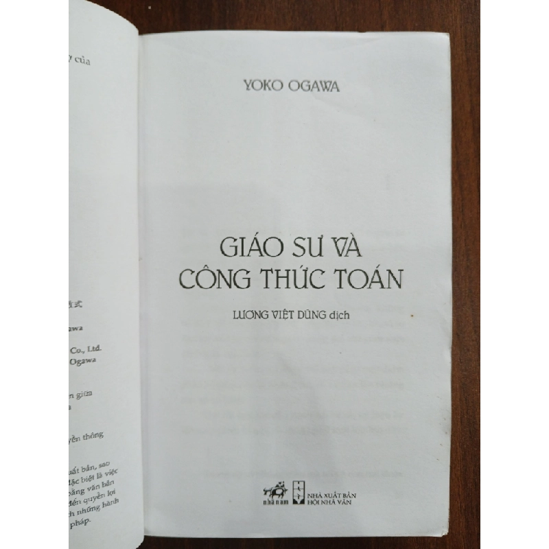 Giáo sư và công thức toán (The Housekeeper and the Professor)<br>Yoko Ogawa 539480