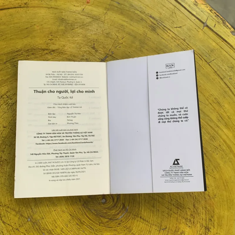 THUẬN CHO NGƯỜI LỢI CHO MÌNH- TẠ QUỐC KẾ 748645