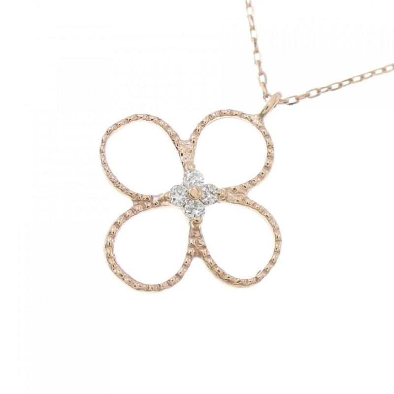 K10PG Hoa Hồng Kim Cương Dây Chuyền 0.03CT - Hàng hiệu Chính Hãng 863962