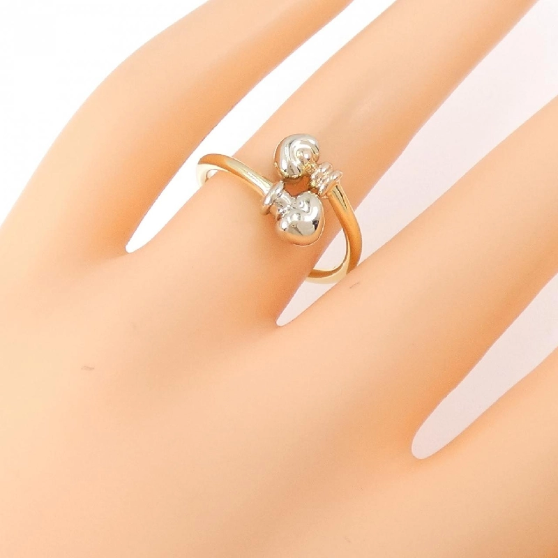 Nhẫn trái tim ba màu K18 670726