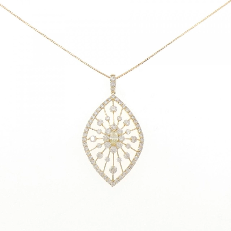 K18YG Dây chuyền kim cương 0.18CT - Hàng hiệu Chính hãng 857845