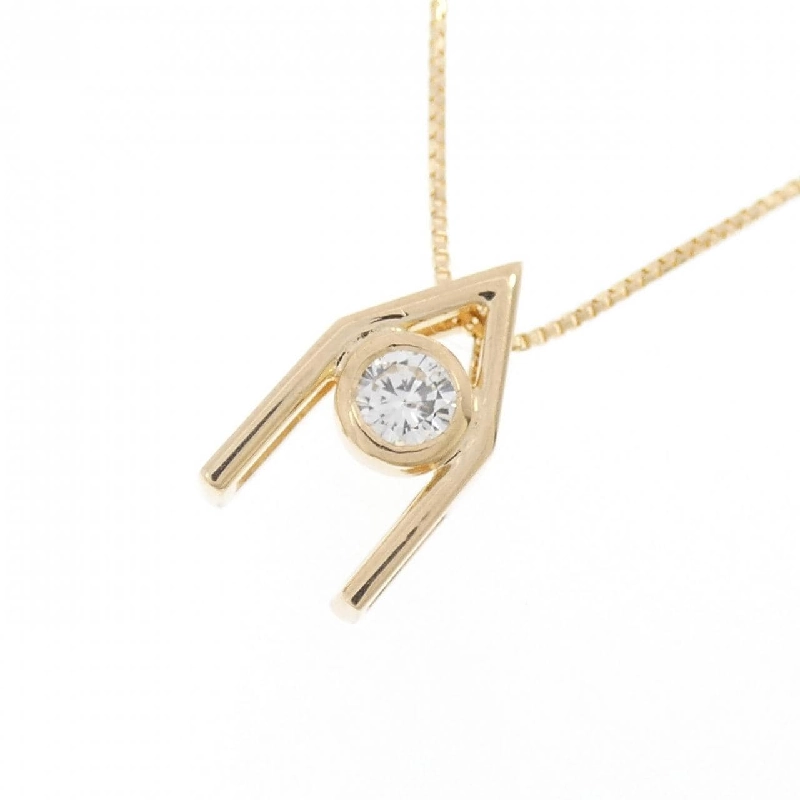 K18YG Dây chuyền kim cương 0.13CT - Hàng hiệu Authentic 860727