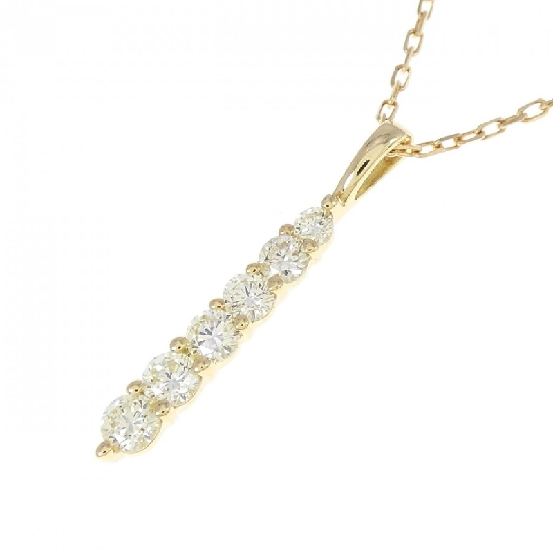 Dây chuyền kim cương K18YG 0.32CT - Hàng hiệu Chính hãng 868001