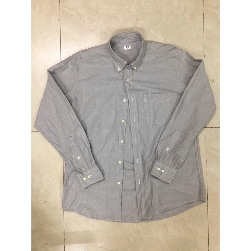 sơ mi Uniqlo size L màu xám 517498