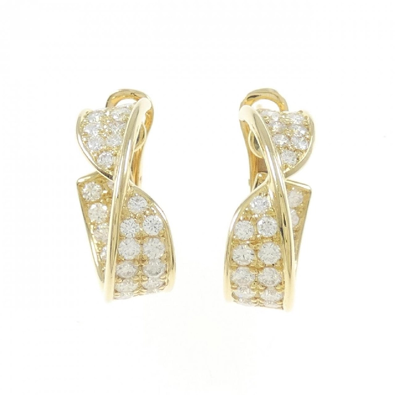 Bông tai kim cương 750YG 2.57CT - Hàng hiệu Authentic 877198