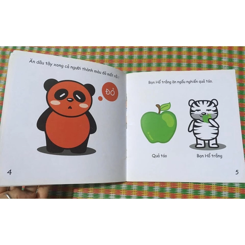 Ehon cho bé từ 0-6tuổi - Bữa tiệc sắc màu của thú trắng 463316