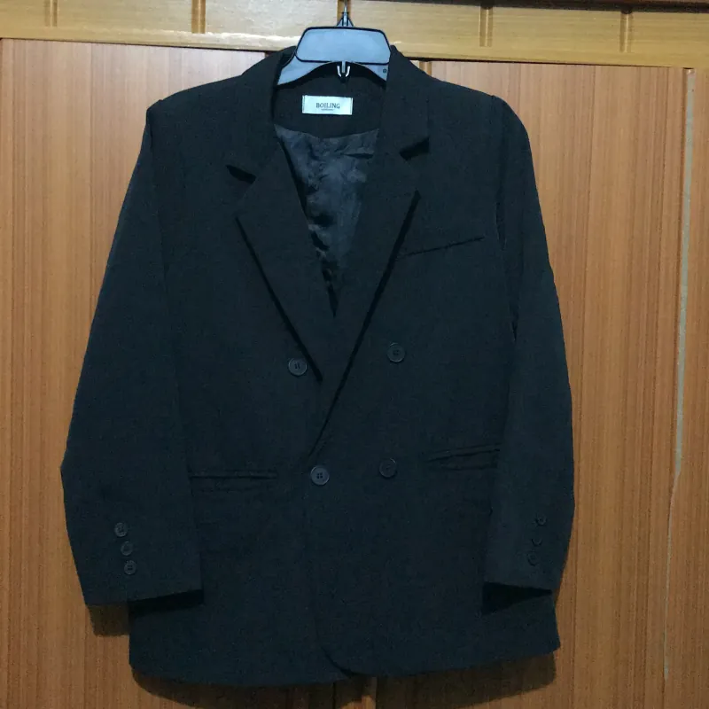Áo Blazer nữ size từ 50-65kg màu đen basic dễ mặc, dễ phối đồ  784724
