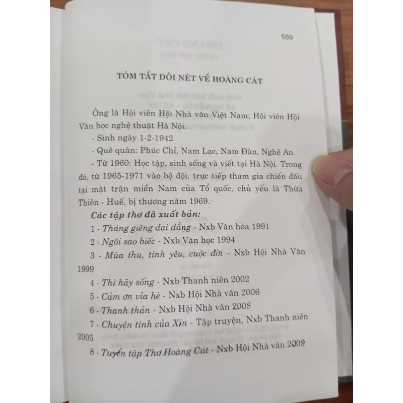 Hoàng Cát - Tuyển Tập Thơ 713513
