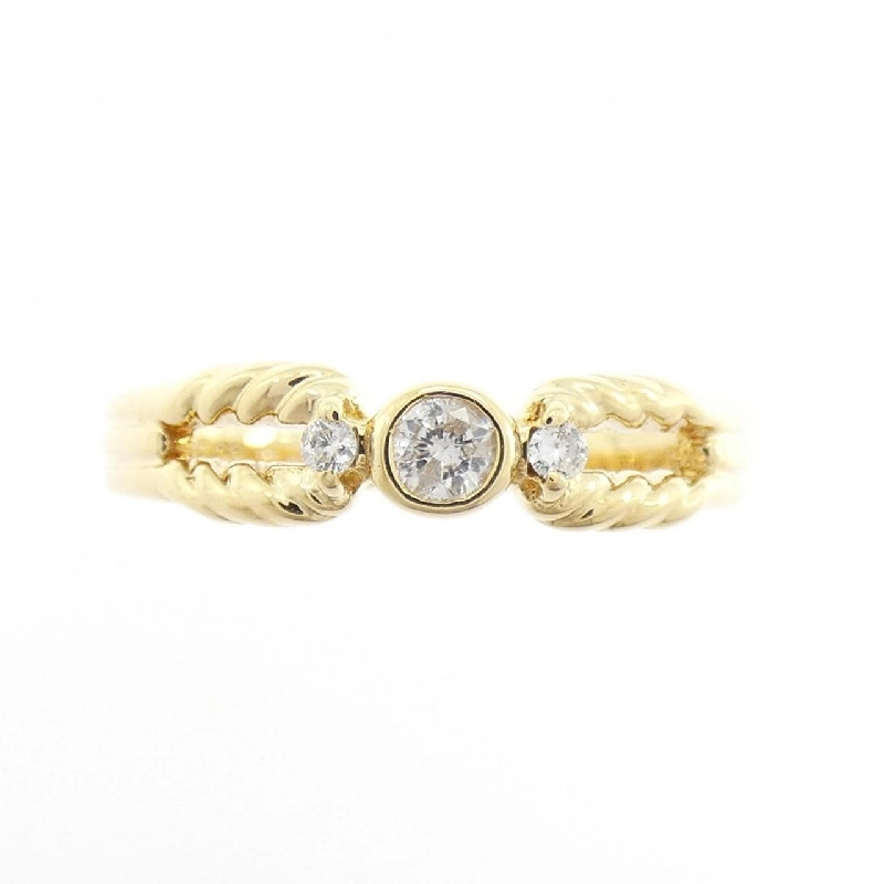 Nhẫn kim cương K18YG 0.09CT - Hàng hiệu Authentic 853867