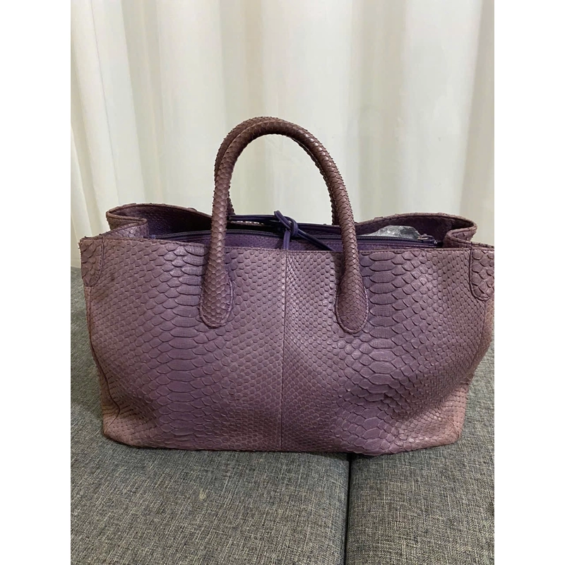 Túi du lịch trăn tím 41*25*21 python skin purple travel bag 464049