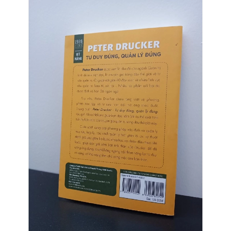 Peter Drucker - Tư Duy Đúng Quản Lý Đúng - Akira Nakano New 100% HCM.ASB2703 342579