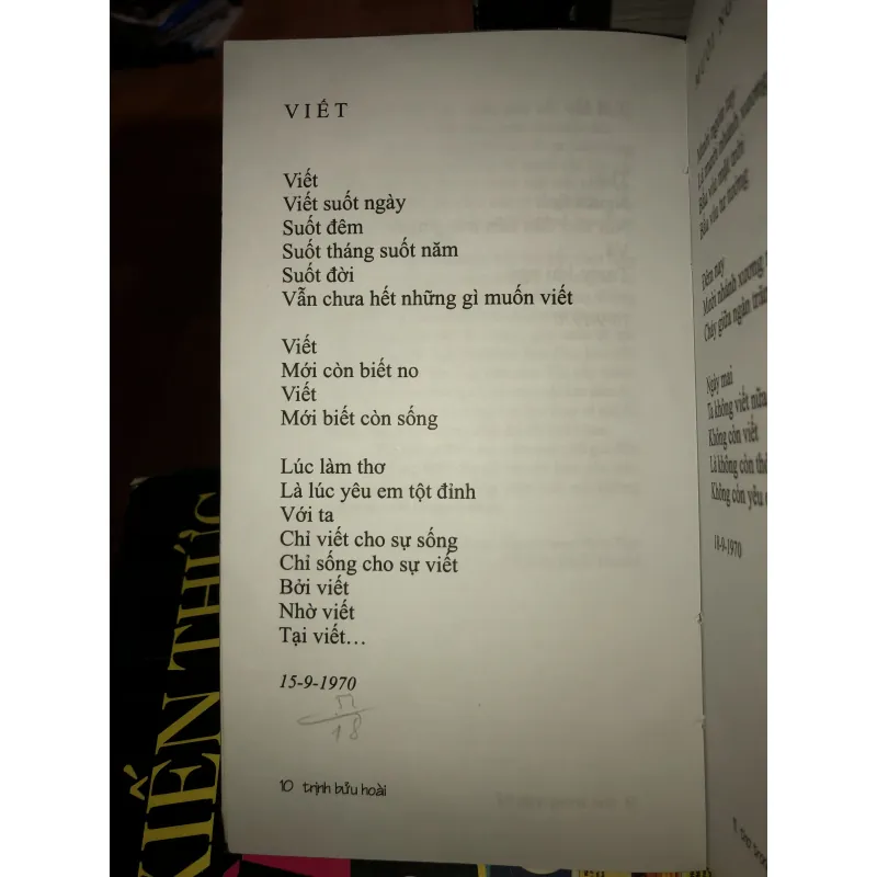 Thơ trong nhật ký - Trịnh Bửu Hoài 1025195