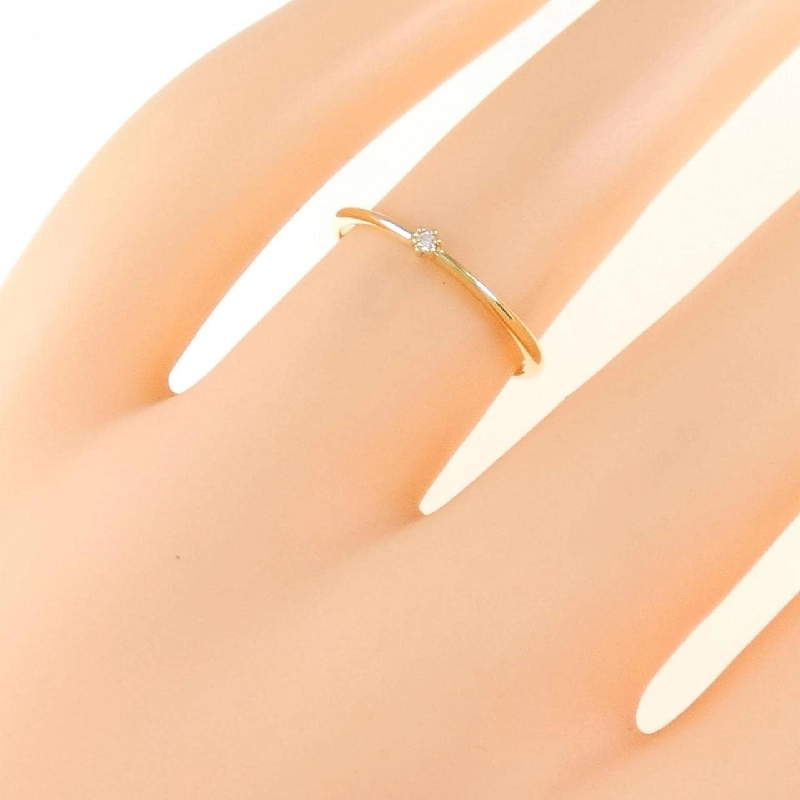Nhẫn kim cương K18YG 0.01CT - Hàng hiệu Authentic 857487