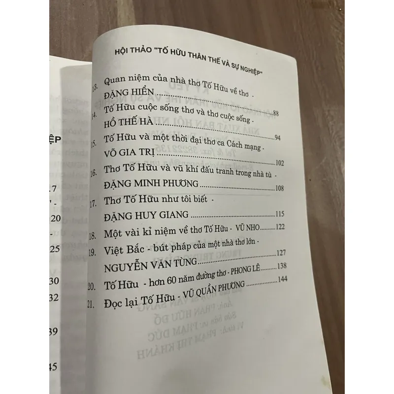 TO HỮU THÂN THẾ VÀ SỰ NGHIỆP (KỶ YẾU HỘI THẢO) HÀ NỘI, NGÀY 4/5/2010 713077