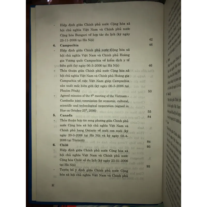 Niên giám các điều ước quốc tế nước Cộng hoà xã hội chủ nghĩa Việt Nam ký năm 2006  594562