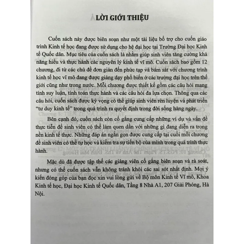 BÀI TẬP THỰC HÀNH NGUYÊN LÝ KINH TẾ VĨ MÔ 702599