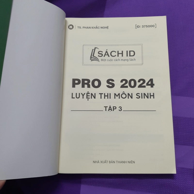 Sách Sinh Pro S 2024 Luyện Thi Môn Sinh Tập 3 308904