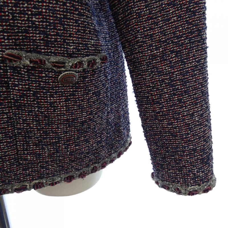 Áo khoác không cổ CHANEL 634863